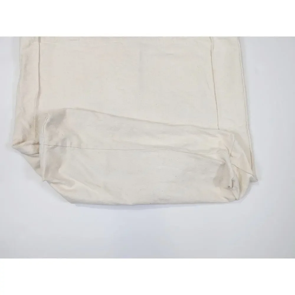 Vintage Cat Tote Bag Beige Canvas Patchwork Pocket
